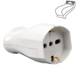 PRESA MOBILE SCHUKO P40  2P+T 10/16A BIA IMQ