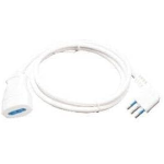PROLUNGA LINEARE 10 A CAVO  H05V V-F 3X1,0  MM  L=5  MT  BIANCA 