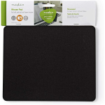 NEDIS Tappetino per mouse a sfera, ottico e laser, L18xW22 cm, tappetino grande, sintetico, nero
