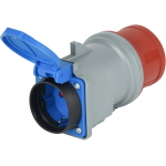  Adattatore industriale CEE IP44 da presa Schuko 16A a Spina CEE 3 Poli (3P+N+T) con tappo