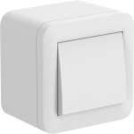 contenitore da superficie con interruttore/deviatore FIXA, 10A, bianco, IP40,