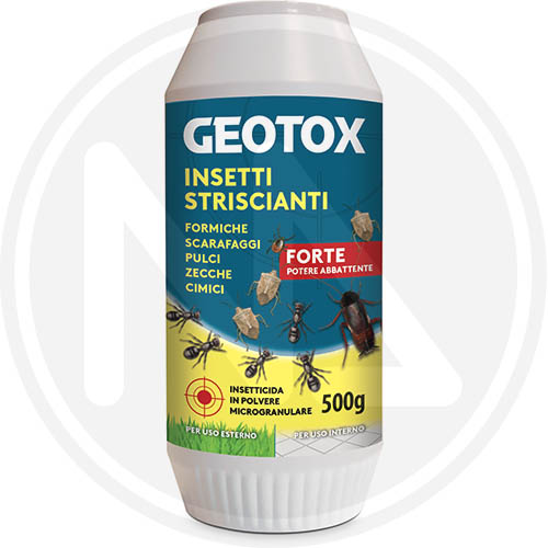 INSETTICIDA POLVERE PER SCARAFAGGI E FORMICHE  "GEOTOX" KOLLANT 500GR