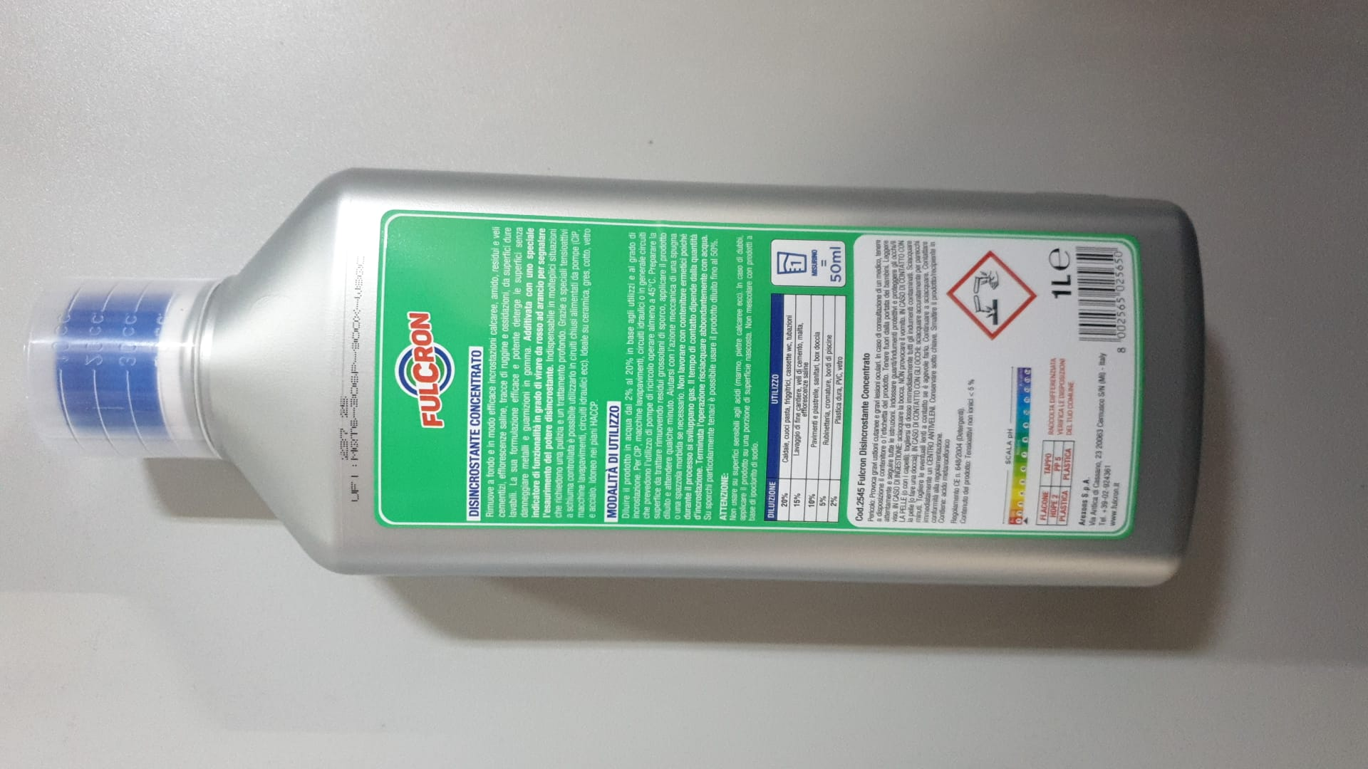 FULCRON DISINCROSTANTE CONCENTRATO LT. 1 EXARE2565