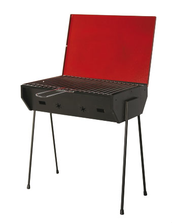 Barbecue valigetta camping 40x30x72h richiudibile made in italy