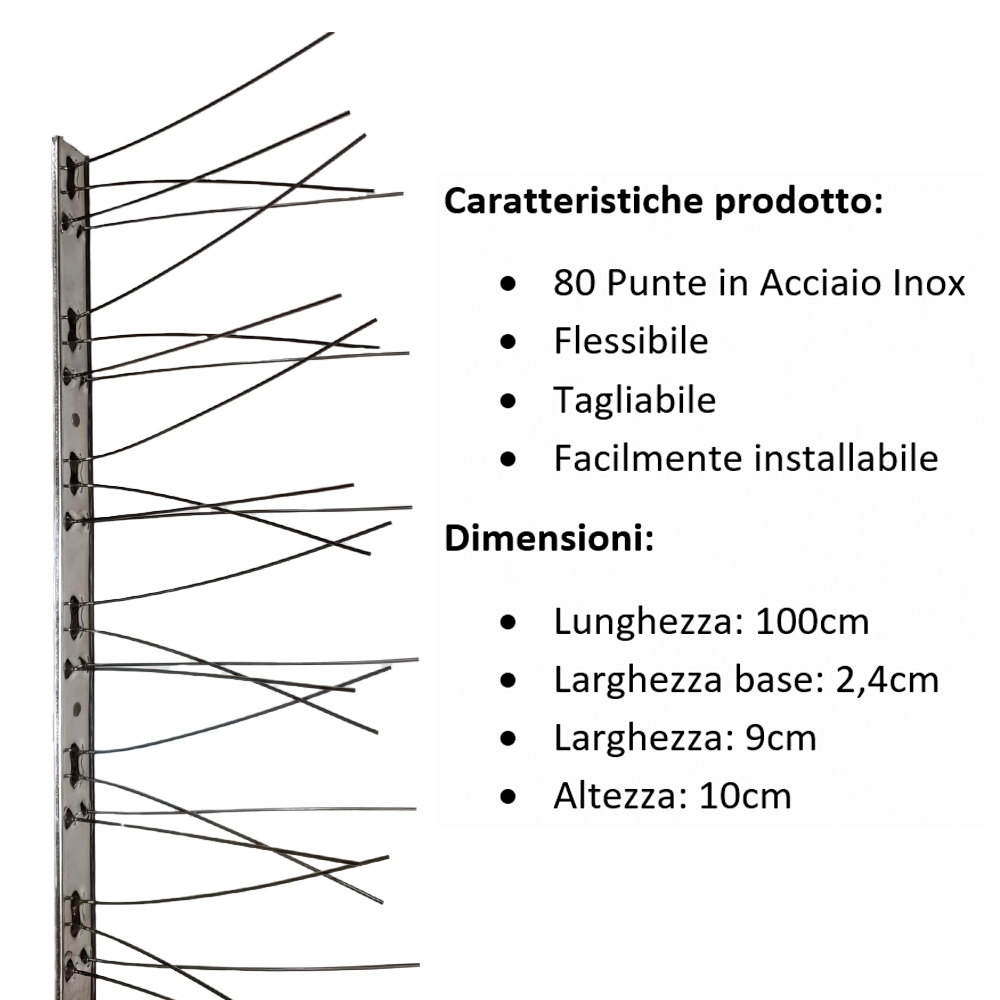 Dissuasori per Piccioni Scaccia Piccioni da balcone Acciaio Inox –  falenashop