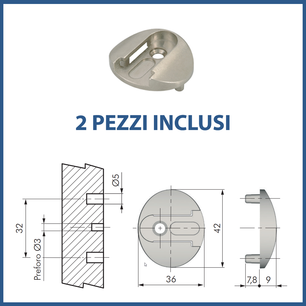 SUPPORTI ANTA COMPACT E KRABY CON CARTER - PZ.2 CER285+PZ.CER284X