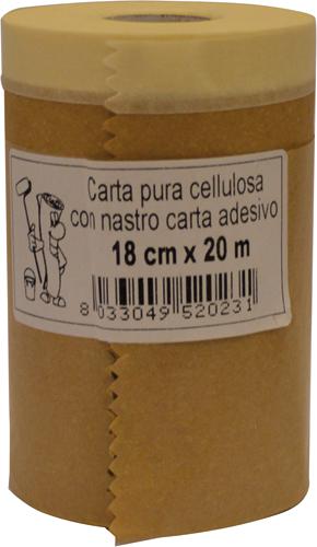 CARTA PER MASCHERARE CON ADESIVO H18CM 20MT