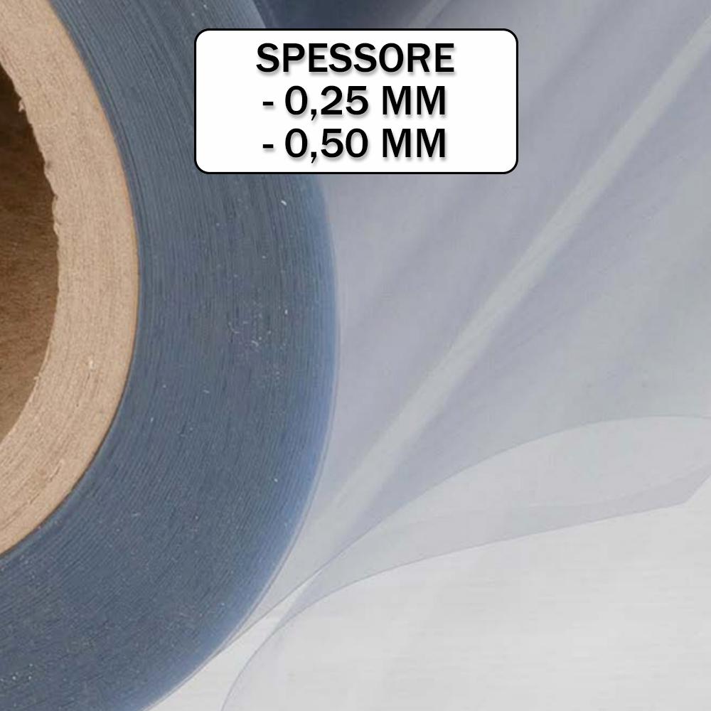 VETRO SINTETICO IN ROTOLO 100X100CM - spessore mm. 0,25