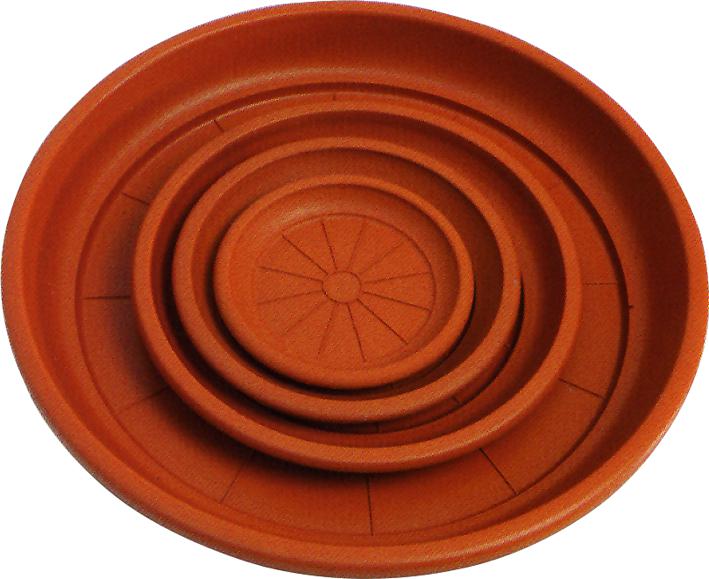 SOTTOVASO TONDO "TERRACOTTA" (VASO Ø35CM) Ø27X3,5HCM