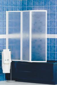 PARETE VASCA 3 ANTE CRILEX 133X140H BIANCA