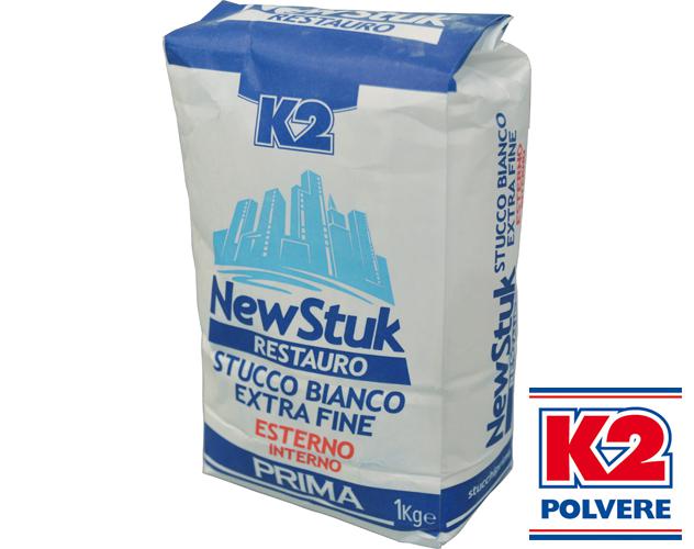 STUCCO IN POLVERE K2 "NEW STUK RESTAURO" 1KG EST./INT.