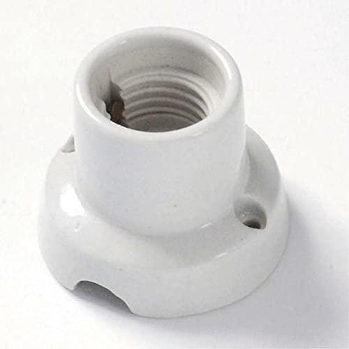 PORTALAMPAD E27 PORCELL. BASE DRITTA