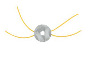 TESTINA 8 FILI "TARANTOLA" ALLUMINIO