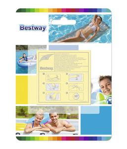 Bestway 62068 Toppe di riparazione rinforzate 6.5 cm x 6.5 cm - confezione da 10
