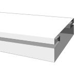 CANALINA CAVO ELETTRICO CHIUSA 1 SCOMPARTO 20X10MM 2MT