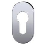 BOCCHETTA OVALE BASSA(MM6)INOX SAT. F.YALE BOC16