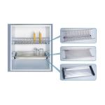 MENSOLE COLAPIATTI INOX C/VASCHETTA CM. 86