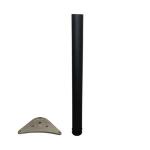 PIEDE ACC. X TAVOLI D.60 CM. 71 NERO