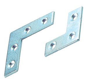 ANGOLO DI RINFORZO A SQUADRA mm 80x80 - sp. 1,8 x l. 12