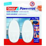 TESA POWERSTRIPS 2 GANCI AUTOAD.BIANCO GRANDI