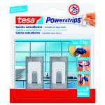 TESA POWERSTRIPS 2 GANCI AUTOAD. IN METALLO