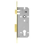 SERRATURA DA INFILARE PER PORTA LEGNO ART. Y52X E45 b.quadro -controp.ottone lucido
