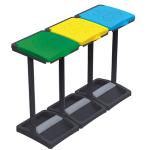 PATTUMIERA PORTASACCHI A TRE COPERCHI