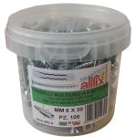 ALLFIX 100 TASSELLI C/VITI F4 MM.6*