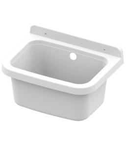 LAVATOIO RESINA A PARETE CM.39X39 CON SIFONE