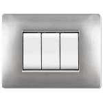 PLACCA LIFE Q MOD.LIVING PLAS.ALLUMINIO CH.4P