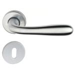 MANIGLIA C/ROSETTA 'AGNONE' CROMO SAT.- 55C-