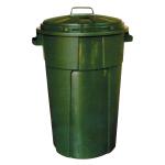 BIDONE CON COPERCHIO 120LT NERO