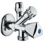 RUBINETTO FILTRO SOTTOLAV DOPPIO USO CON ATTACCO LAVATRICE 1/2"x3/4"X10 mm