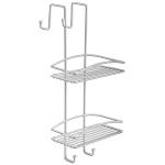 SUPPORTO A FILO PER DOCCIA DOPPIO H49,5 CM ACCIAIO VERNICIATO