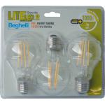 LAMPADA LED FILAMENTO BEGHELLI CF.3PZ GOCCIA E27 7W L.CALDA
