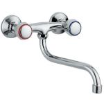 RUBINETTO A MURO PER LAVELLO CANNA A S DUE MANIGLIE RUB2 (GOPGLADY)