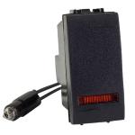 PULSANTE CAMPANELLO CON SPIA LIVING "PLUS"16A GRIGIO