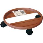 PORTAVASO IN METALLO Ø 30CM C/RUOTE