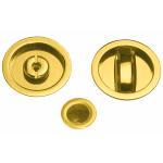 SERRATURA PORTA SCORREVOLE KIT TONDO ORO