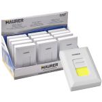 LUCE INTERRUTTORE LED MAURER DA PARETE A SCORRIMENTO(3XAAA BATT. N/INCL)