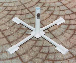 BASE X OMBRELLONE IN ACCIAIO A CROCE