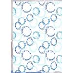 TENDA DOCCIA POLIESTERE 180X200 BOLLE BLU MAURER - CF. BUSTA