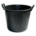 MASTELLO TONDO 2 MANICI lt. 32 ICS LDPE NERO 44 cm. X H. 35