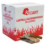 LISTELLI ACCENDIFUOCO IN SCATOLA 11 DECIMETRI CUBI - LEGNO MISTO