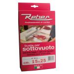 SACCHETTI PRETAGLIATI PER SOTTOVUOTO 15 x 25 cf.30 pz