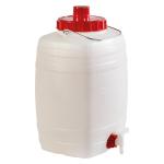 FUSTINO X ALIM. MANIGLIE PLASTICA COP.CON SFIATO C/RUB. LT. 25