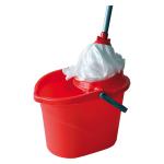 SECCHIO LAVAP. C/STRIZZATOIO + MANICO+MOCHO 15 litri