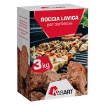ROCCIA LAVICA Kg 3 X BARBECUE IN SCATOLA 'KASART'