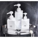 PORTAOGGETTI ANGOLARE CROMATO AUTOADESIVO MAURER 21x21x4,5 CM.