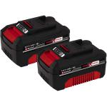 Einhell Twinpack Power X-Change Due Batterie Da 4,0 Ah, 12 x 7.5 x 7 Cm, Rosso Nero